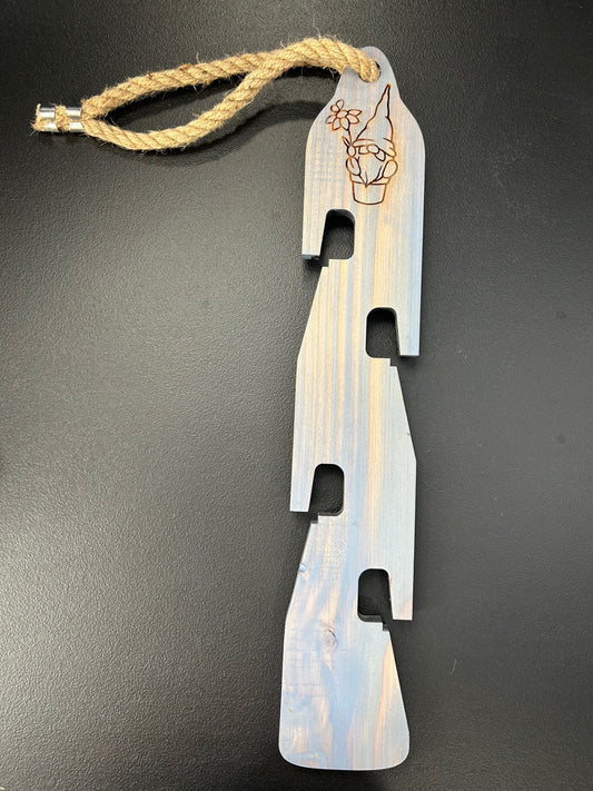 Rustic Wooden Gnome Pot Hanger