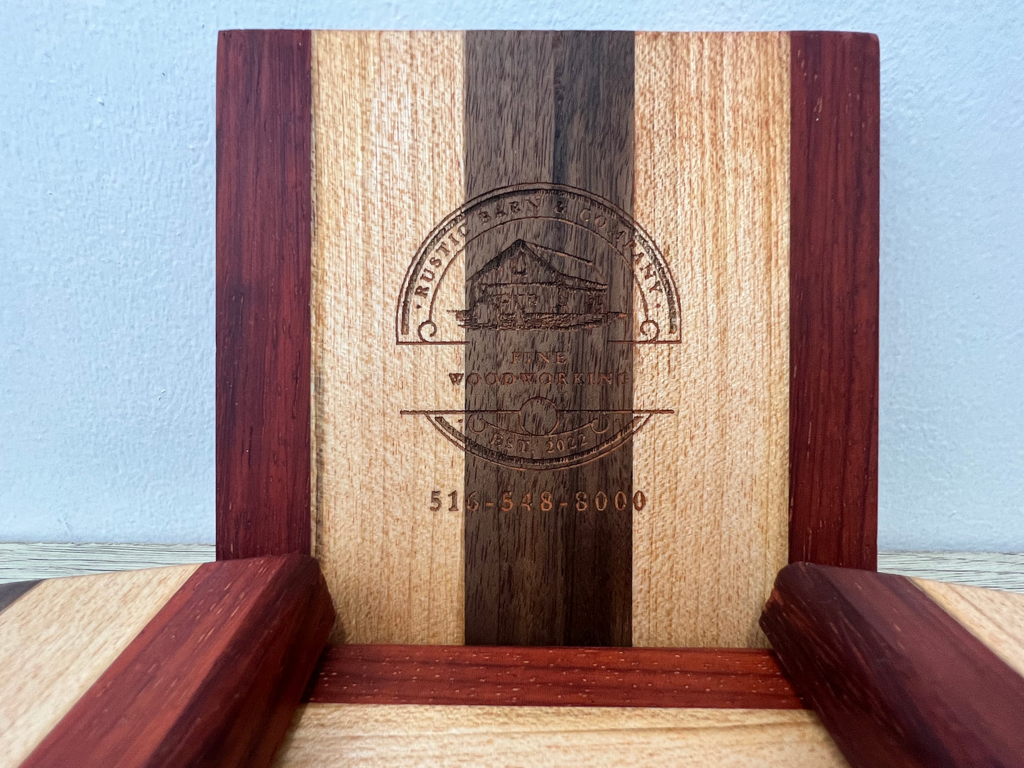 Exotic Wenge, Paudauk and Red Maple Wooden Coasters