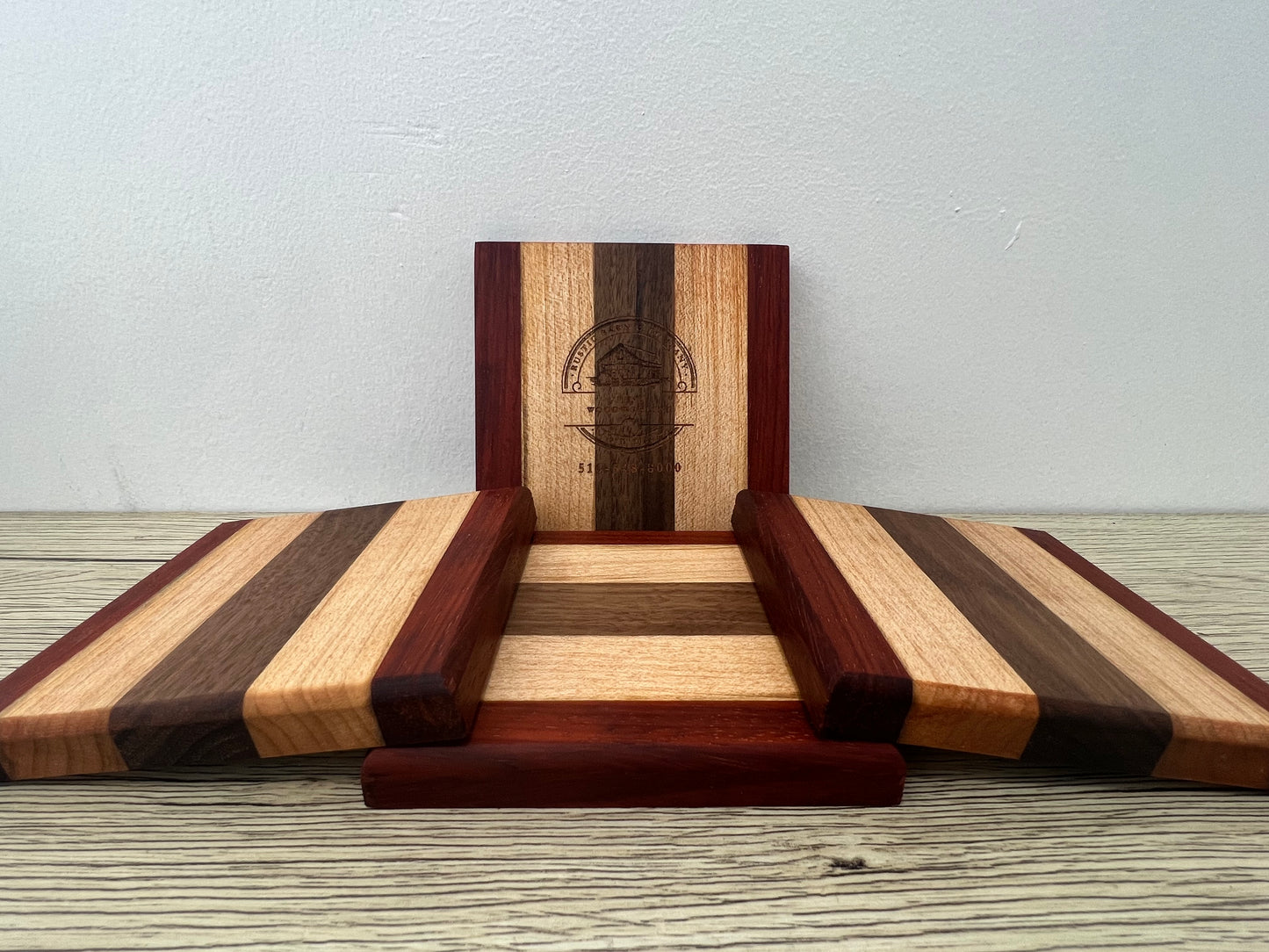 Exotic Wenge, Paudauk and Red Maple Wooden Coasters