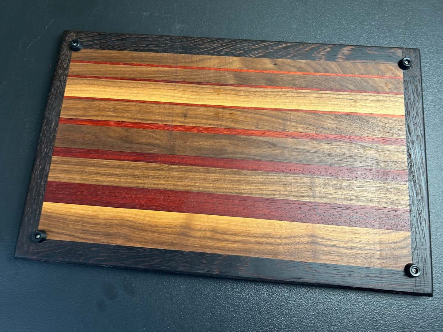 Exotic Wood Handcrafted Cutting Board & Coaster Set- Wenge/White Maple/Walnut/Red Maple