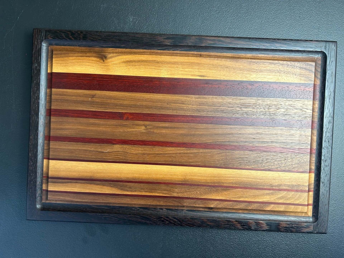 Exotic Wood Handcrafted Cutting Board & Coaster Set- Wenge/White Maple/Walnut/Red Maple