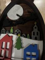 Snowman Christmas Village Home Decor- Wooden