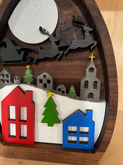 Snowman Christmas Village Home Decor- Wooden