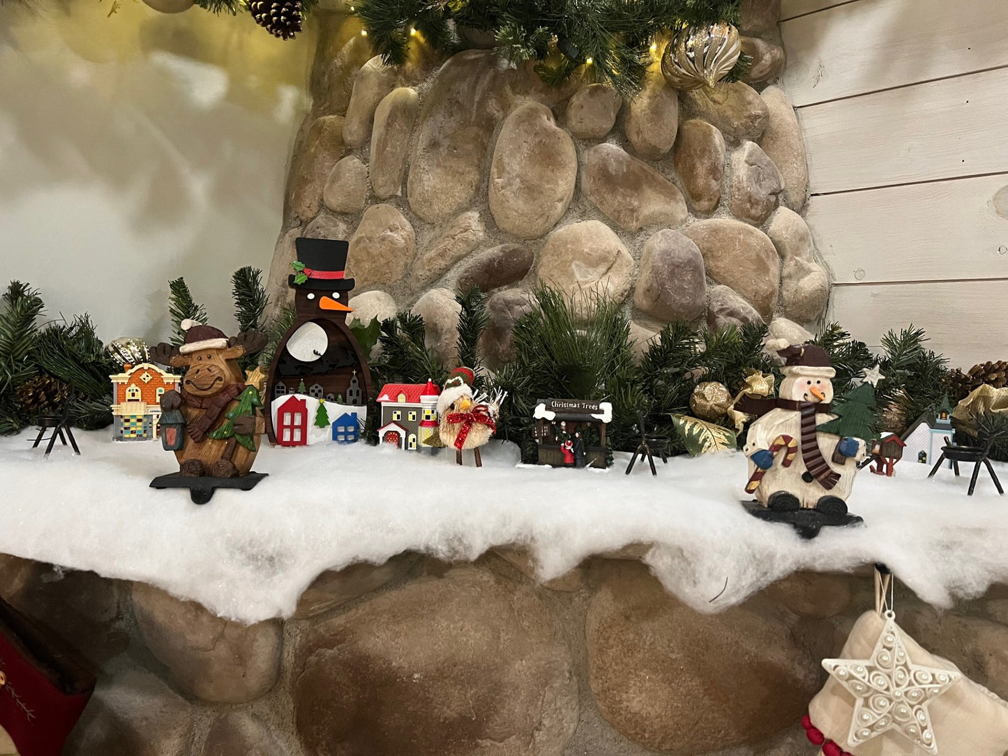 Snowman Christmas Village Home Decor- Wooden